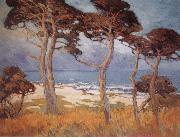 Marry DeNeale Morgan Cypress at Monterey painting